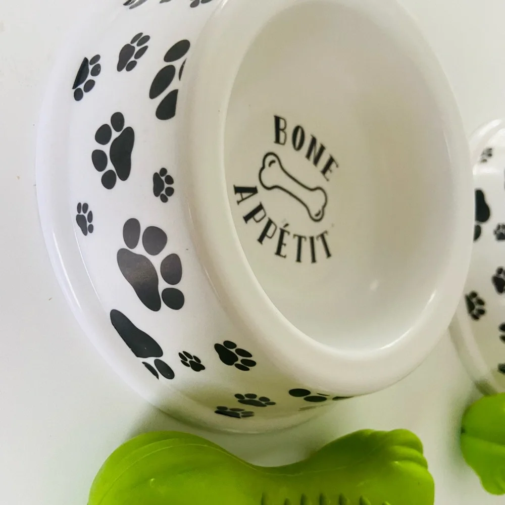 Dog Bowl and Bone New